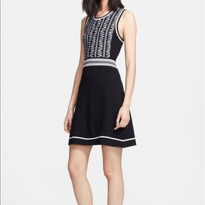 Rag & Bone Black & White Erin Sweater Dress S